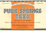 beer label from Pymatuning Dam Brewery ( PA-PURE-LAB-2 )