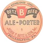 beer coaster from BierHall Brewing Co ( PA-BETZ-2A )