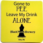 beer coaster from Black Rock Brewing Co ( PA-BLAC-1 )