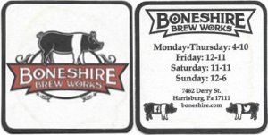 beer coaster from Bonn Place Brewing Co. ( PA-BONE-1 )