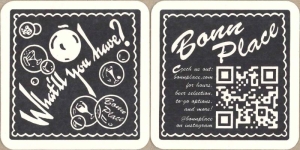 beer coaster from Boom City Brewing Co. ( PA-BONN-6 )