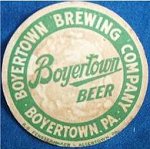 beer coaster from Brackenridge Brewing Co ( PA-BOYE-2 )