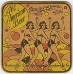 beer coaster from Bradford Brewing Co. (Beer Corporation) ( PA-BRAC-4 )