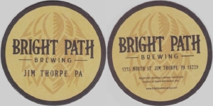 beer coaster from Broad Street Brewing ( PA-BRIG-2 )