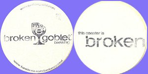 beer coaster from Brothers Kershner Brewing Co ( PA-BROK-1 )