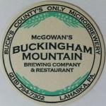 beer coaster from Bucks County Brewery ( PA-BUCK-3 )