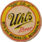 beer coaster from Betz, John F., & Son, Inc. ( PA-BUHL-2 )