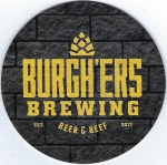 beer coaster from Bushkill Products Co ( PA-BURG-1 )