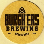 beer coaster from Bushkill Products Co ( PA-BURG-3 )