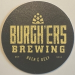 beer coaster from Bushkill Products Co ( PA-BURG-5 )