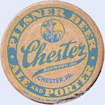 beer coaster from Church Brew Works (Lawrenceville Brewery, Inc.) ( PA-CHES-2A )