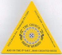 beer coaster from Cinderlands Beer Co. ( PA-CHUR-3 )