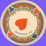 beer coaster from Clarion River Brewing Company ( PA-CITY-2 )