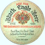 beer coaster from Clearfield Brewing Co. ( PA-CLAS-3 )