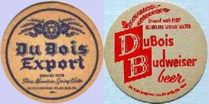 beer coaster from Duquesne Brewing Co. of Pittsburgh ( PA-DUB-2 )