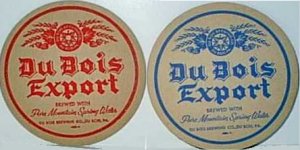 beer coaster from Duquesne Brewing Co. of Pittsburgh ( PA-DUB-5 )