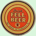 beer coaster from Fernwood Brewing Co ( PA-FELL-3 )