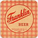 beer coaster from Fred Feil Brewing Co ( PA-FRAN-6 )