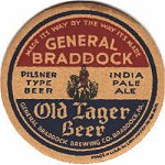 beer coaster from General Lafayette Inn & Brewery, The ( PA-GBRD-1 )