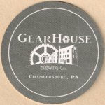 beer coaster from General Braddock Brewing Co ( PA-GEAR-1 )