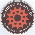 beer coaster from General Braddock Brewing Co ( PA-GEAR-2 )