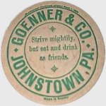 beer coaster from Golden Age Beer Co ( PA-GOEN-3 )