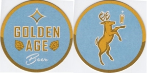 beer coaster from Golden Avalanche Brewing Co. (Kutztown Tavern) ( PA-GOLE-3 )