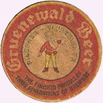 beer coaster from Guild Hall Brewing Co ( PA-GRUE-1 )