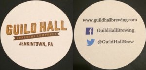 beer coaster from Gunpowder Falls Brewery ( PA-GUIL-2 )