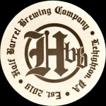 beer coaster from Hanover Brewing Co. ( PA-HALF-1 )