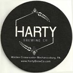 beer coaster from Hazelwood Brewing Co. ( PA-HART-1 )