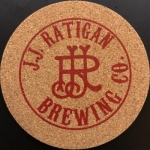 beer coaster from Jackass Brewing Co ( PA-JJRA-1 )