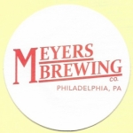 beer coaster from Meyersdale Brewing Co. ( PA-MEYR-1 )