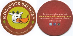 beer coaster from Moose Brewing ( PA-MODK-2 )