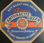 beer coaster from Mudhook Brewing ( PA-MTCM-5 )