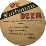 beer coaster from Old Dutch Brewing Co. ( PA-OILC-6 )