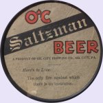 beer coaster from Old Dutch Brewing Co. ( PA-OILC-8 )