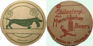 beer coaster from Phoenix Brewing Co. ( PA-PHIP-6 )