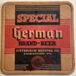 beer coaster from Pittston Brewing ( PA-PITC-1 )