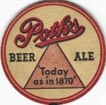 beer coaster from Pottstown Brewing Co. ( PA-POTH-2 )