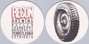 beer coaster from Red Baron Beer Co. ( PA-RECO-2 )