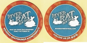 beer coaster from Rivertowne Brewing Co.  ( PA-RIVE-2 )