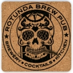 beer coaster from Rough Edges Brewing ( PA-ROTU-1 )