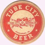 beer coaster from Tun Tavern Lager ( PA-TUBE-1 )