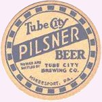 beer coaster from Tun Tavern Lager ( PA-TUBE-2 )