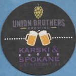 beer coaster from Urban Village Brewing ( PA-UNIR-1 )