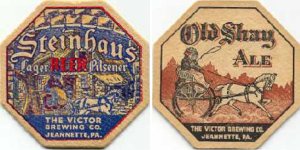 beer coaster from Victor Brewing Co. (A. Kim) ( PA-VICT-8 )