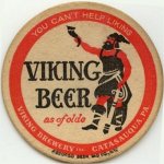 beer coaster from Von C Brewing Co ( PA-VIKI-2 )