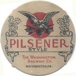 beer coaster from Wayne Brewing Co ( PA-WASH-2 )