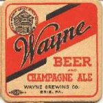 beer coaster from Ways Restaurant and Brewery, The ( PA-WAYN-4 )